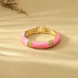 SALTY Stone-Studded Adjustable Finger Ring-11