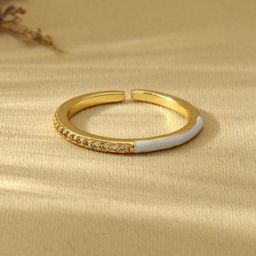 SALTY Stone-Studded Adjustable Finger Ring-image-2