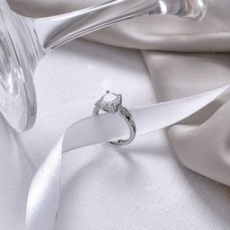 JOKER & WITCH  Silver-Toned White Stone Studded Ring-image-36