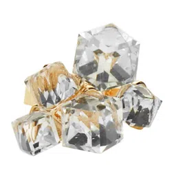 JOKER & WITCH Woman Gold-Toned & White Crystaline-Studded Adjustable Finger Ring-58