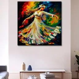 OLIVE TREE White & Orange Canvas Wall Art-image-61