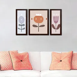 WENS Set Of 3 Boho Art Framed Painting-picture-44