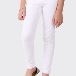 Fabindia Girls Elasticated Waistband Mid-Rise Ankle-Length Leggings-image-5