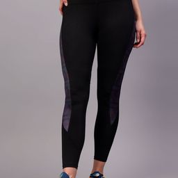 VECTOR X Women Patterned High Rise Ankle-Length Dry Fit Gym Tights-22