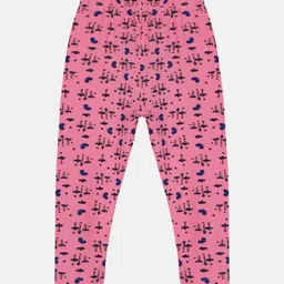 KiddoPanti Girls Printed Three-Fourth-Length Capri Legging-image-49