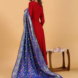 Dupatta Bazaar Woven Design Banarasi Silk Dupatta-picture-49