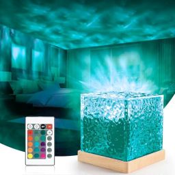 NKPR 3D Ocean Wave Projector Lamp Romantic LED Night Light With Remote_708 Table Lamp-image-77