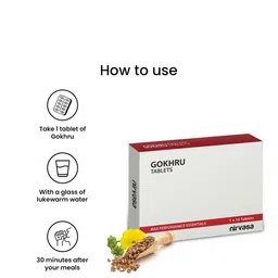 Nirvasa Natural Gokhru Extract 250 mg - 10Tablets image 4