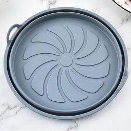1 Pcs Foldable Heat Resistant Non Stick Silicone Baking Basket Tray Pot for Oven Airfryer Tray-image-107