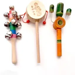 Handmade Wooden Rattles For Kids and Infants Wooden Rattles Rattle-image-39