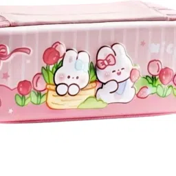drawer-style bunny case sticker-ready garden pencil box Nice, Rabbit Garden Art EVA Pencil Box-image-46