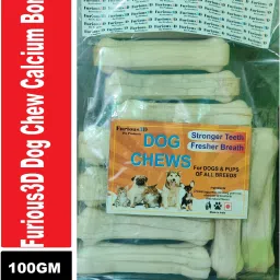 100% Digestible Chewable Calcium Bones for Dogs 4 inch Milk Dog Chew-image-71