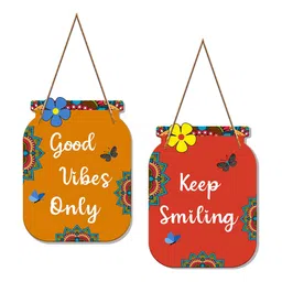 ArtVibes Set of 2 Good Vibes Quote Wall Art Hanging image 5