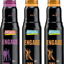 Deo Combo 1 Nudge 220ml and 2 Tickle 220ml, Spicy Fragrance Deodorant Spray-For Men-2