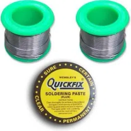 Engineer Choice Electronic Soldering wire 50 Grams Reel Solder (Pack of 2) + 15gm Flux (Pack of 1) 25 W Simple-17