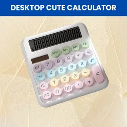 Desktop Calculator, 12-Digit Large LCD and Large Buttons for Office, Homes E48 Basic Calculator-image-116