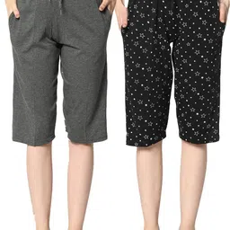 mack jonney Women Multicolor Capri-picture-19