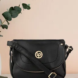 Lino Perros Women Black Solid Sling Bag-52