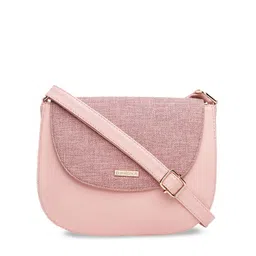 Fastrack Pink Structured Sling Bag-0