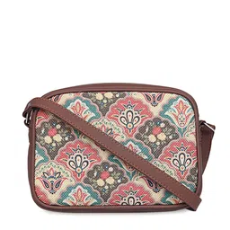 ZOUK Women Multicoloured Ethnic Motifs Structured Sling Bag-33
