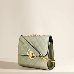 Fastrack Olive Green Quilted Sling Bag-15