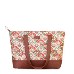 ZOUK Multicoloured Printed Shopper Tote Bag image 1