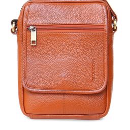 Calvadoss Leather Structured Sling Bag with Fringed-8