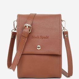 Black Spade Structured Sling Bag-18