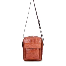 THE CLOWNFISH Textured Structured Sling Bag-20