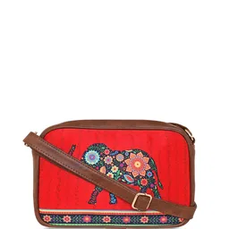 Sabhyata Printed Structured Sling Bag-19