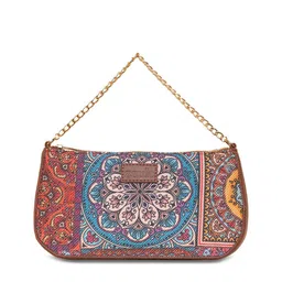ZOUK Ethnic Motifs Printed Structured Baguette Bag Handbags image 2