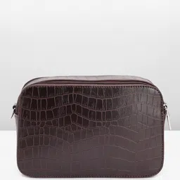 Lino Perros Croc Textured Structured Sling Bag image 5