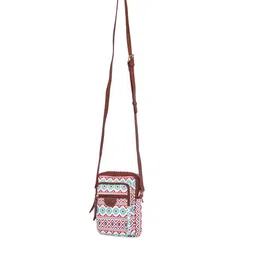 TEAL BY CHUMBAK Ethnic Motifs Printed Structured Sling Bag image 4