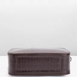Lino Perros Croc Textured Structured Sling Bag image 4