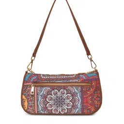 ZOUK Ethnic Motifs Printed Structured Baguette Bag Handbags image 4
