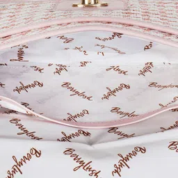 Berrylush Self Design Structured Handheld Bag image 5