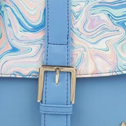 Metro Abstract Printed Structured Sling Bag image 5