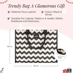 Gleevers Geometric Printed Leather Structured Shoulder Bag image 4