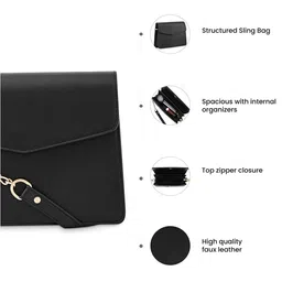Fastrack Textured Structured Sling Bag image 3