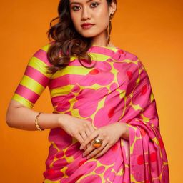 Sangria Printed Saree With Blouse Piece-image-33