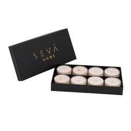 Seva Home Set Of 8 Citrine Tealight Candles image 5