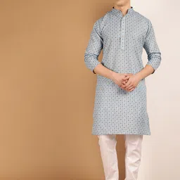 SOJANYA Floral Printed Cotton Linen Kurta-image-83
