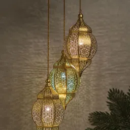 Homesake Gold-Toned Moroccan Orb Cluster Light-image-99