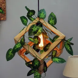 Homesake Beige & Green Textured Contemporary Hanging Light-image-67
