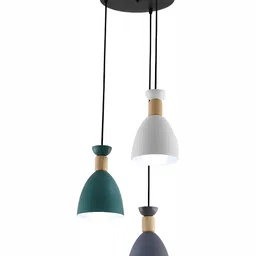 Areezo Green & White Contemporary Ceiling Lamp-56