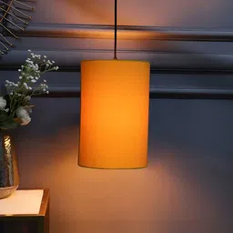 BTR CRAFTS Yellow Cylindrical Shaped Contemporary Ceiling Lamp-picture-26