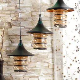 MFD HOME FURNISHING Black Solid Traditional Cluster Light-49