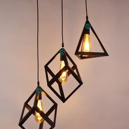MFD HOME FURNISHING Black Solid Traditional Cluster Lights-image-80