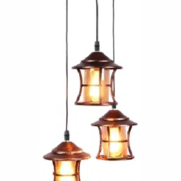 Areezo Gold-Toned & Black Bell Shaped Ceiling Lamp-picture-19