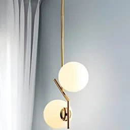 Areezo Gold-Toned Spherical Shaped Ceiling Lamp-19